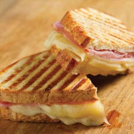 Ham & Swiss Panini Sandwich Recipe Image